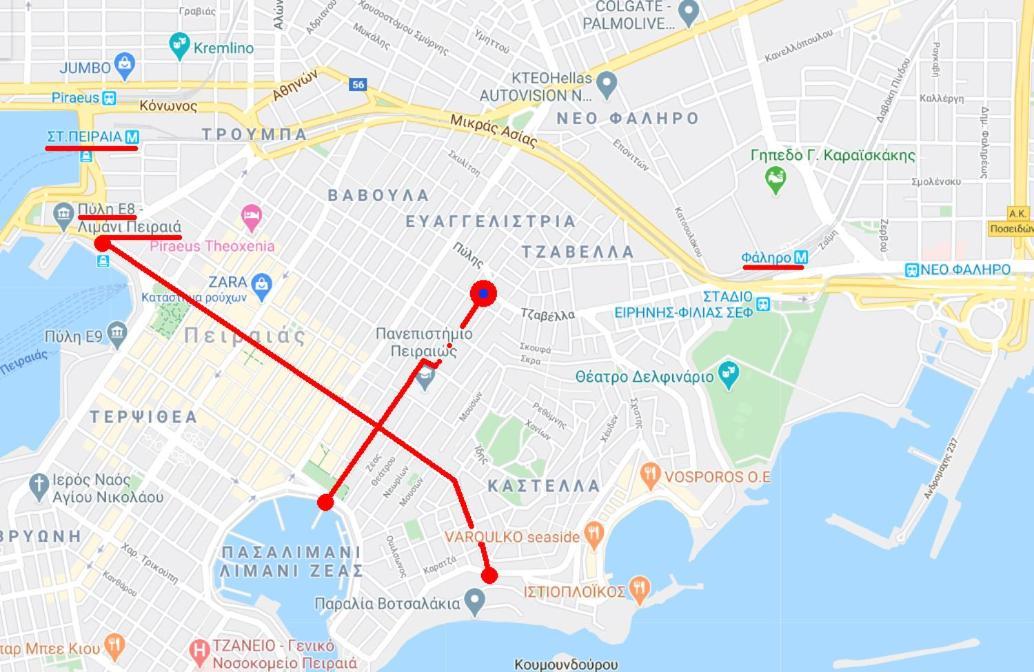 Apartment Center Piraeus Location Kastella Passalimani Port 外观 照片